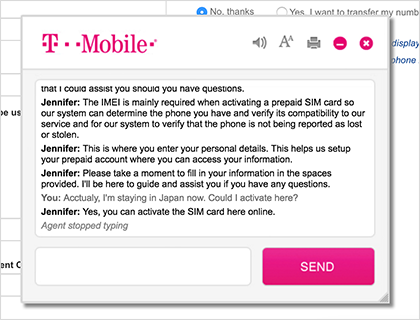 日本からでもOnlineでアクティベートできるらしい
